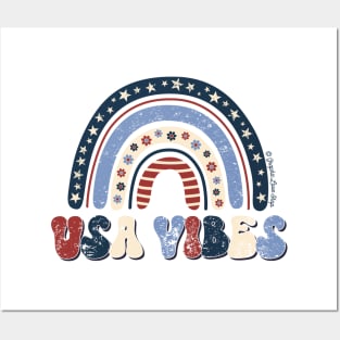 USA Vibes Boho Rainbow © GraphicLoveShop Posters and Art